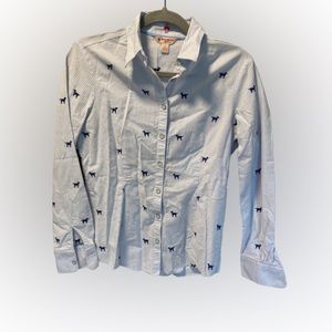 Brooks Brothers Dog Print Button Down